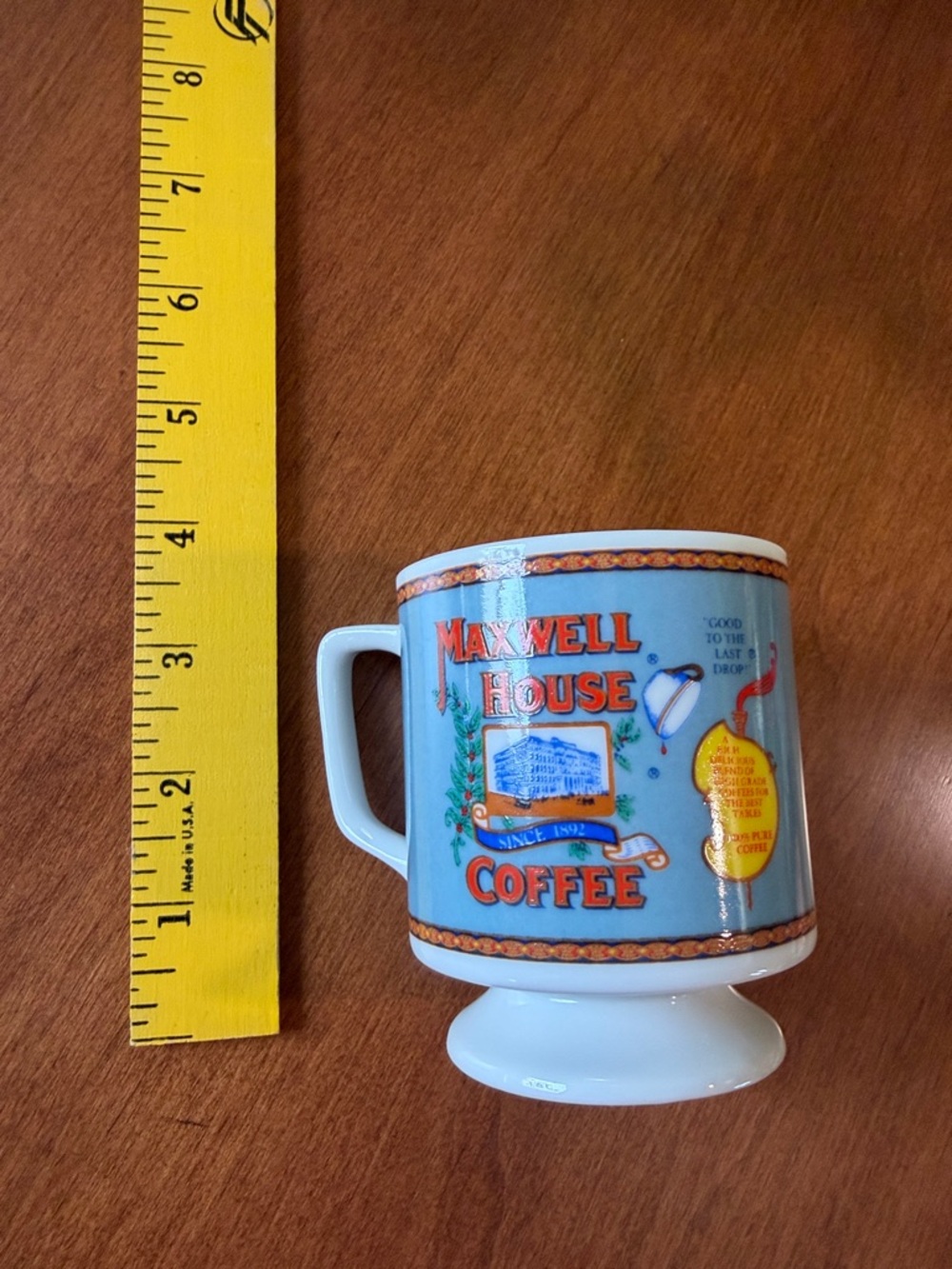 Vintage Porcelain Maxwell House Pedestal Coffee Cup Set of 7 - Picture 12 of 13